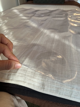 デコルテ施術時のシートについて