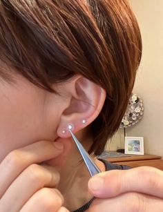 耳つぼで花粉症対策