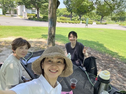 万博記念公園でバドミントンでリフレッシュしました！